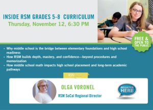Inside RSM Grades 5-8 Curriculum